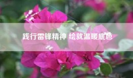 践行雷锋精神 绘就温暖底色