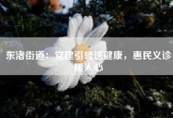 东渚街道：党建引领送健康，惠民义诊暖人心