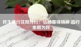 民生银行沈阳分行：弘扬雷锋精神 践行金融为民