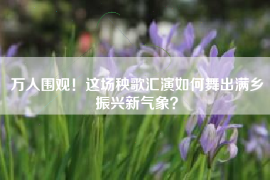 万人围观！这场秧歌汇演如何舞出满乡振兴新气象？